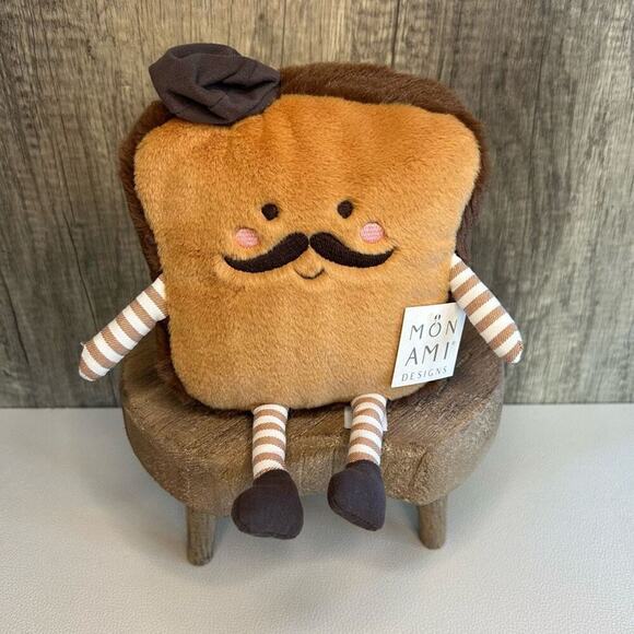 Mon Ami Monsieur Toast Plush NEW!  FAST SHIP Gift - Picture 1 of 8